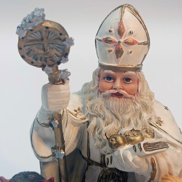 Lot 2 International Santa Collection Figurines Sveti Miklavz/Knecht ReprechtREAD - Picture 3 of 14